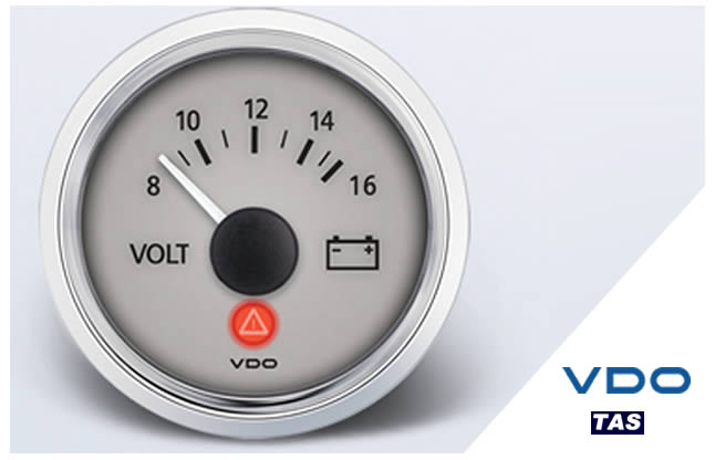 VDO ViewLine Sterling 12V Voltmeter Gauge